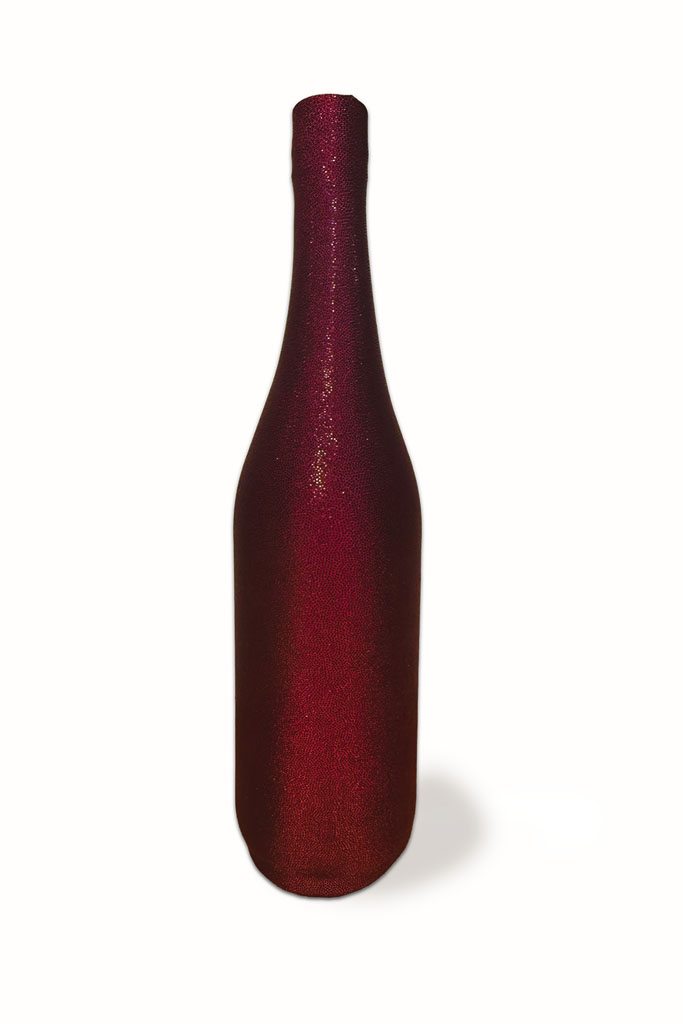 Olo Bottle Sleeve Faux Leather Burgundy